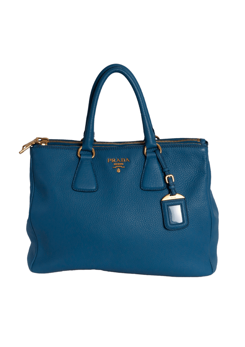 VITELLO DAINO DOUBLE ZIP TOTE