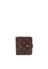 MONOGRAM COMPACT ZIP WALLET