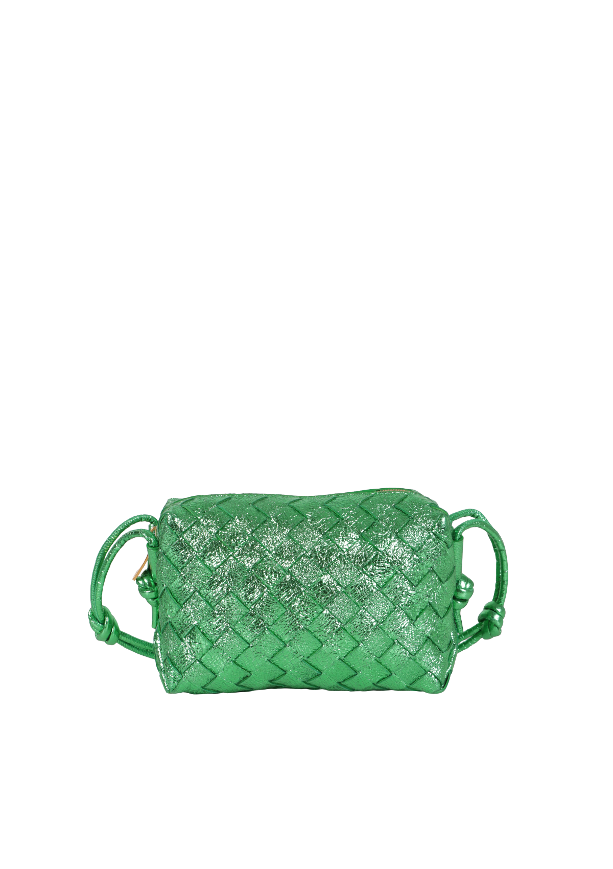 BOLSA BOTTEGA VENETA INTRECCIATO MINI LOOP CAMERA BAG VERDE