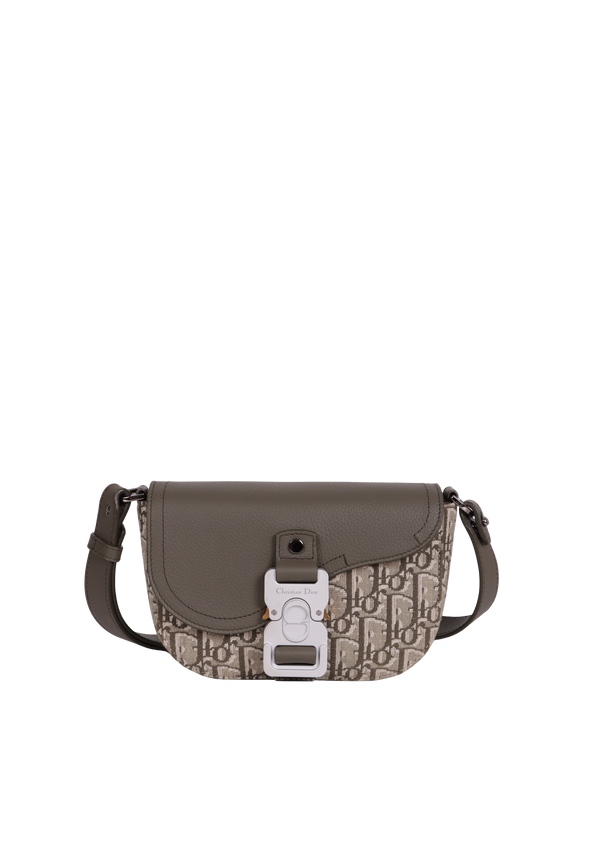 OBLIQUE JACQUARD SADDLE MINI