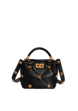 ROMAN STUD TOP HANDLE BAG