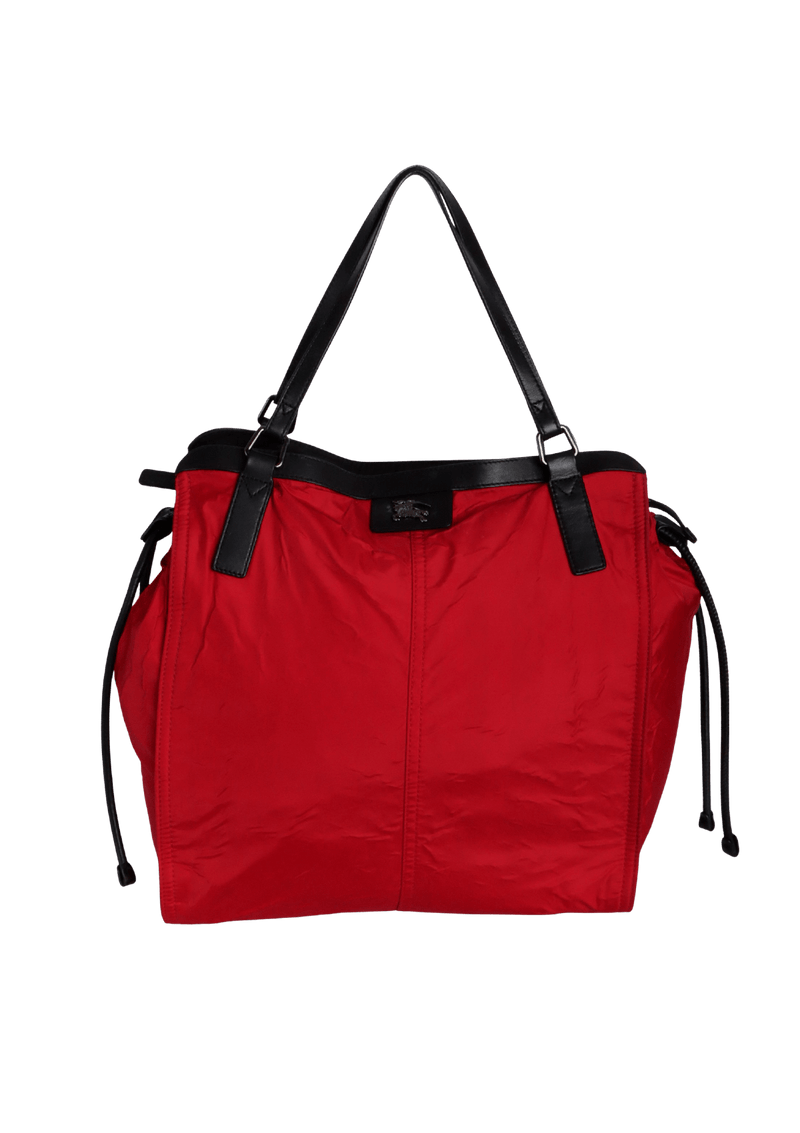 NYLON HOUSE CHECK BUCKLEIGH TOTE