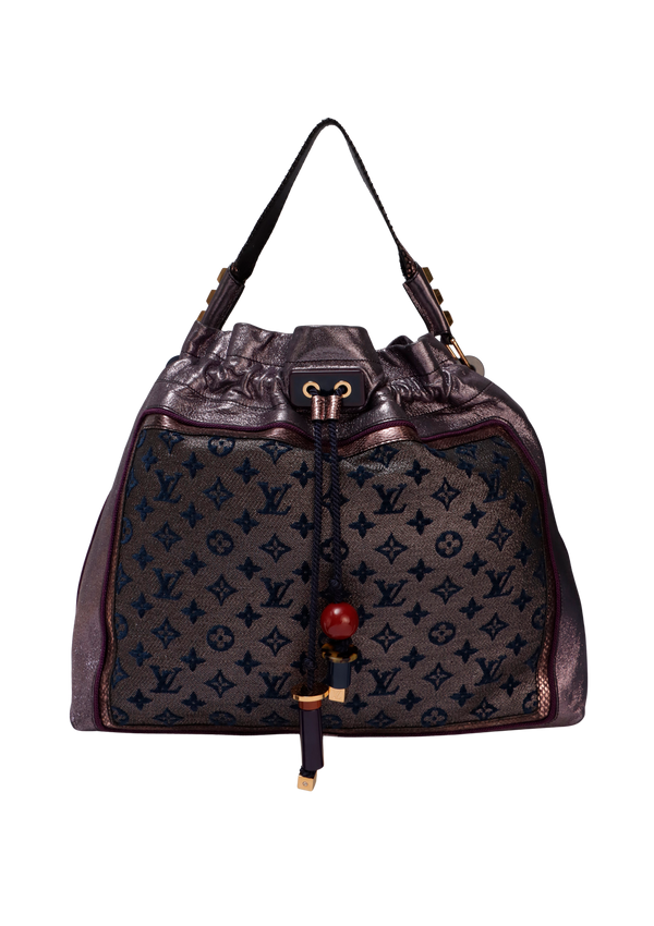 MONOGRAM LUREX BLUEBIRD TOTE
