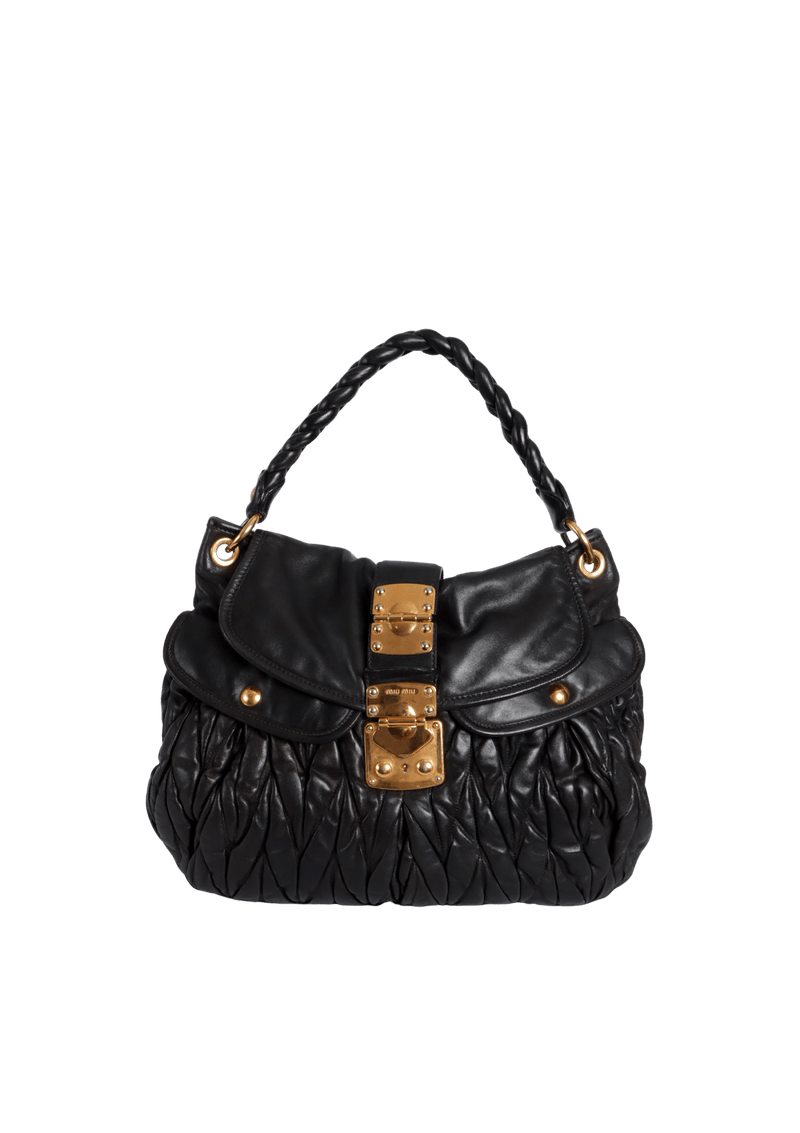 MATELASSÊ BLACK SATCHEL