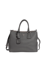 LARGE VITELLO DAINO DOUBLE ZIP GALLERIA