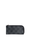 DAMIER GRAPHITE KEY HOLDER