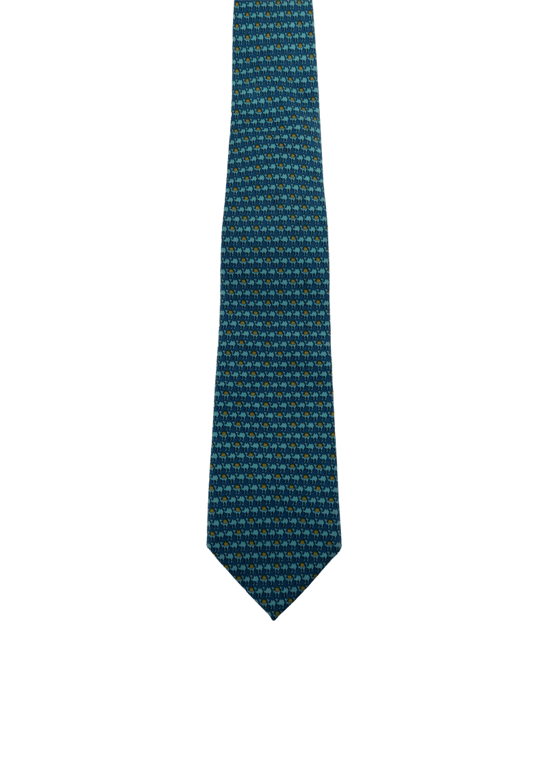 PRINTED SILK TIE