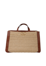RAFFIA VLOGO TOTE