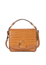 SMALL C EMBOSSED CROCODILE