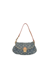 MONOGRAM DENIM MINI PLEATY