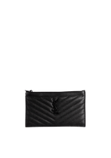 CHEVRON MONOGRAM BILL POUCH