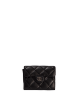 INTERLOCKING CC LOGO COMPACT WALLET