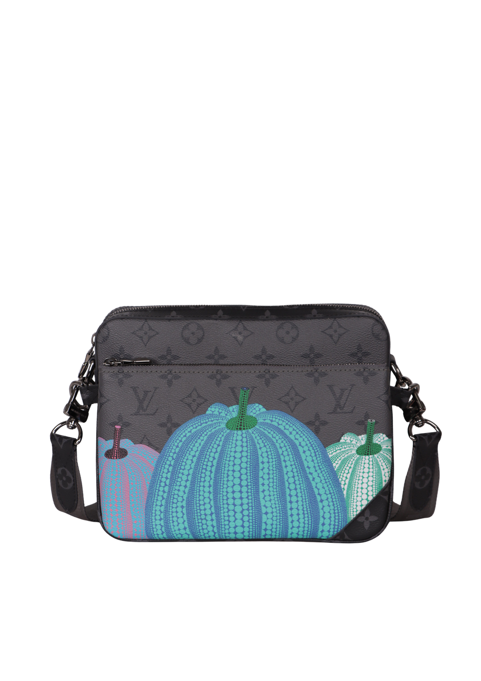BOLSA LOUIS VUITTON X YAYOI KUSAMA MONOGRAM PUMPKIN TRIO MESSENGER