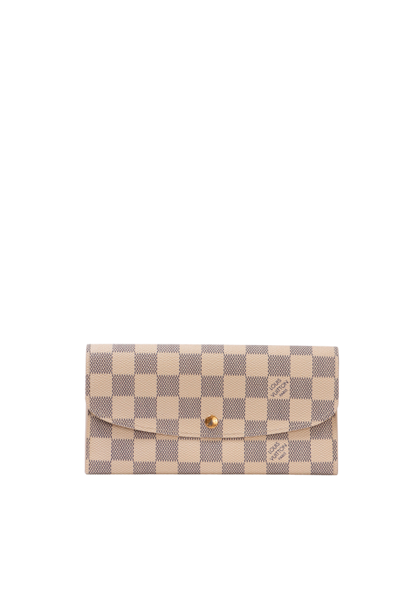 DAMIER AZUR PATTERN EMILIE WALLET