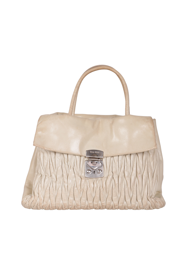 MATELASSE SATCHEL BAG