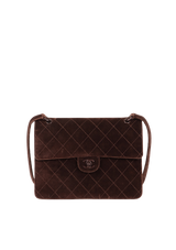 CC VELVET FLAP BAG