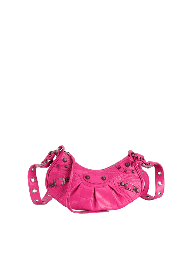 LE CAGOLE XS CROCODILE EMBOSSED
