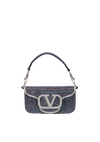 EMBELLISHED VLOGO LOCÒ SHOULDER BAG
