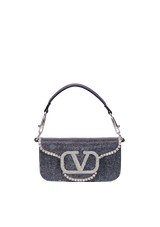 EMBELLISHED VLOGO LOCÒ SHOULDER BAG
