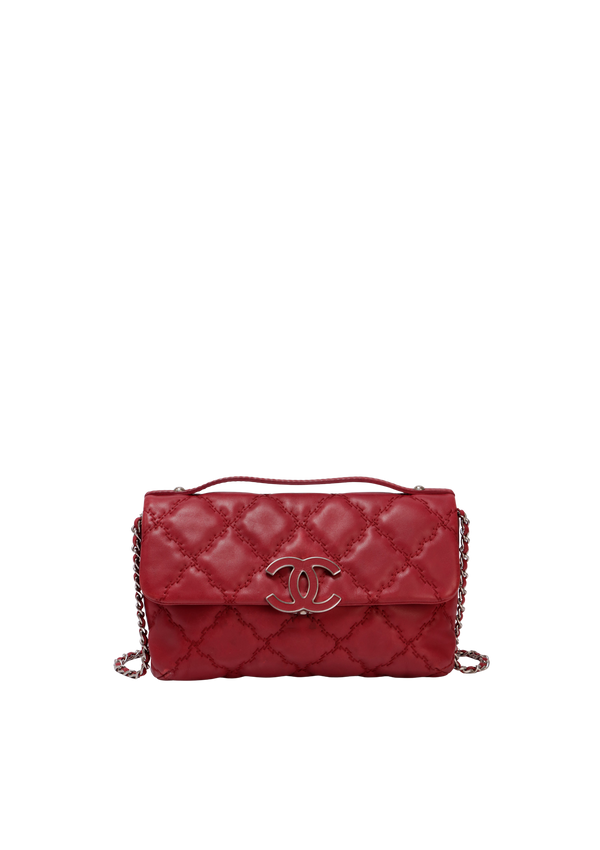LEATHER HAMPTON MINI CC FLAP BAG