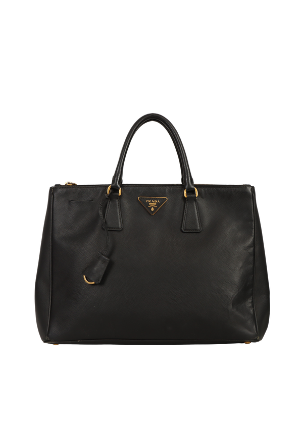 LARGE SAFFIANO LUX DOUBLE ZIP GALLERIA