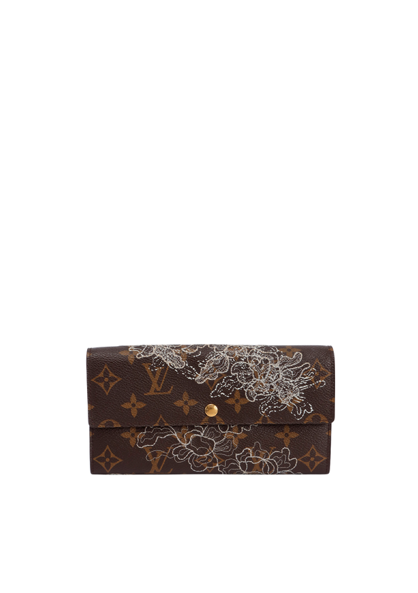 MONOGRAM DENTELLE SARAH WALLET