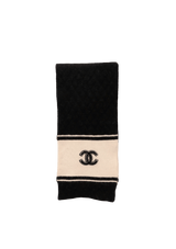CASHMERE CC QUILTED SCARF