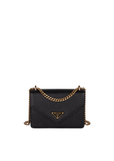 SAFFIANO TRIANGLE ENVELOPE CHAIN BAG