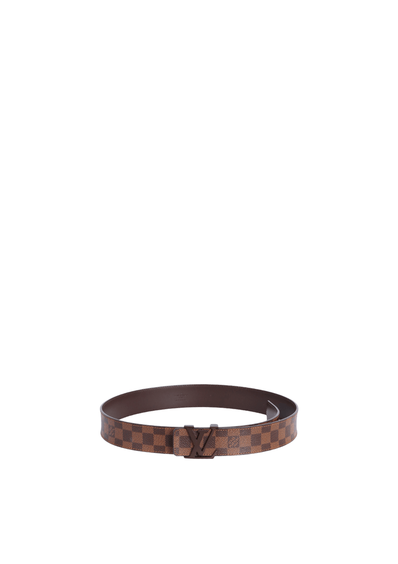 DAMIER ÉBÈNE INITIALES BELT 95