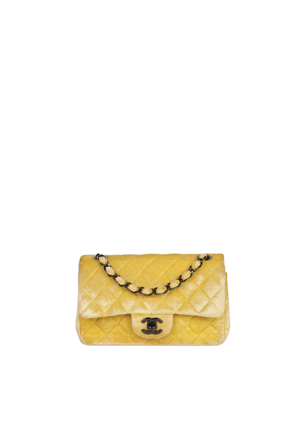 VELVET MINI CLASSIC FLAP BAG