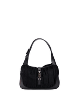 VINTAGE RUCHED SILK JACKIE BAG