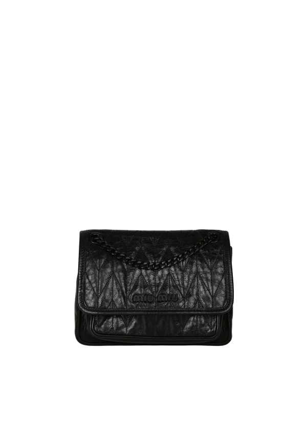 LEATHER QUILTED SHOULDER BAG