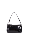 PATENT LEATHER GANCINI SHOULDER BAG
