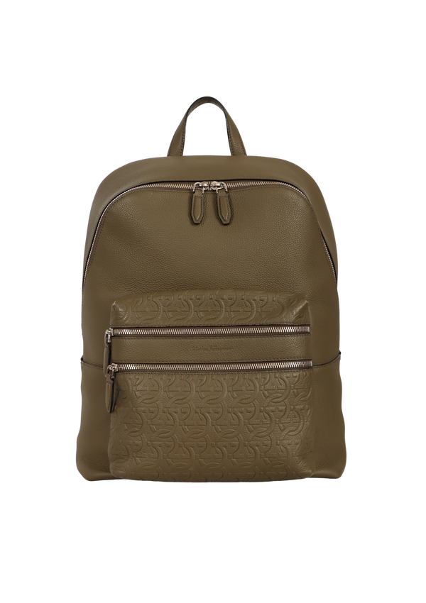 GANCINI EMBOSSED BACKPACK