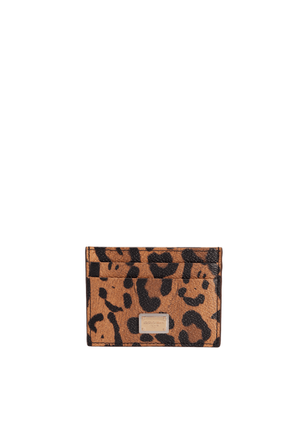 ANIMAL PRINT CARD HOLDER