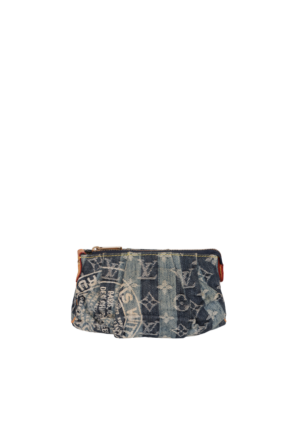 DENIM RAYE TROUSSE POUCH