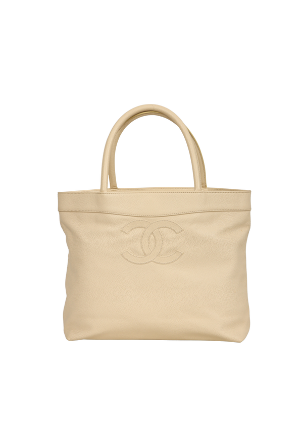 VINTAGE CAVIAR LEATHER TOTE