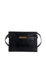 CROCODILE EMBOSSED MANHATTAN BAG