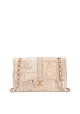TWEED PATCHWORK FLAP BAG