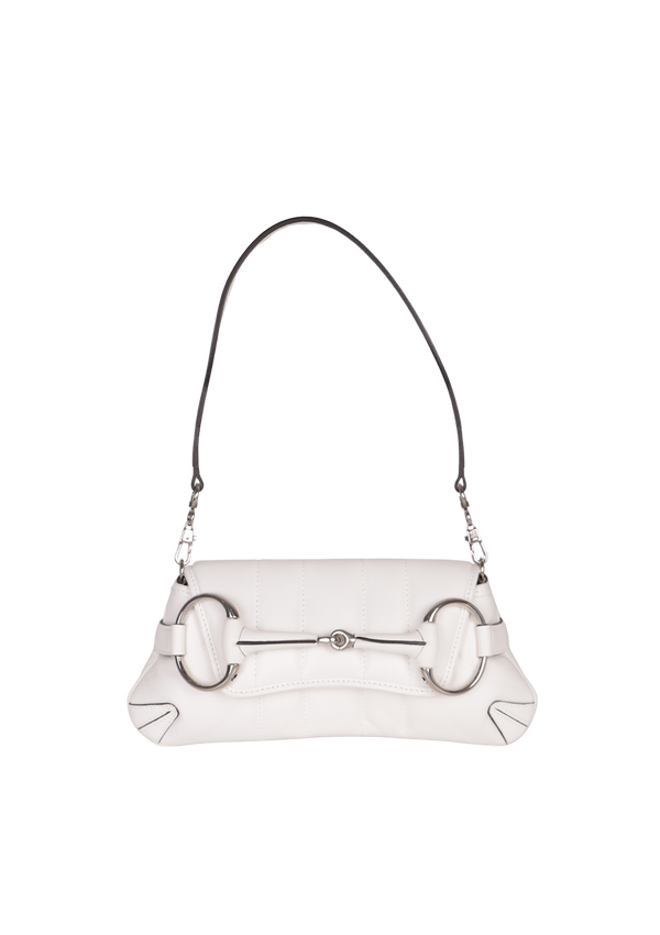 LEATHER SMALL HORSEBIT CHAIN BAG