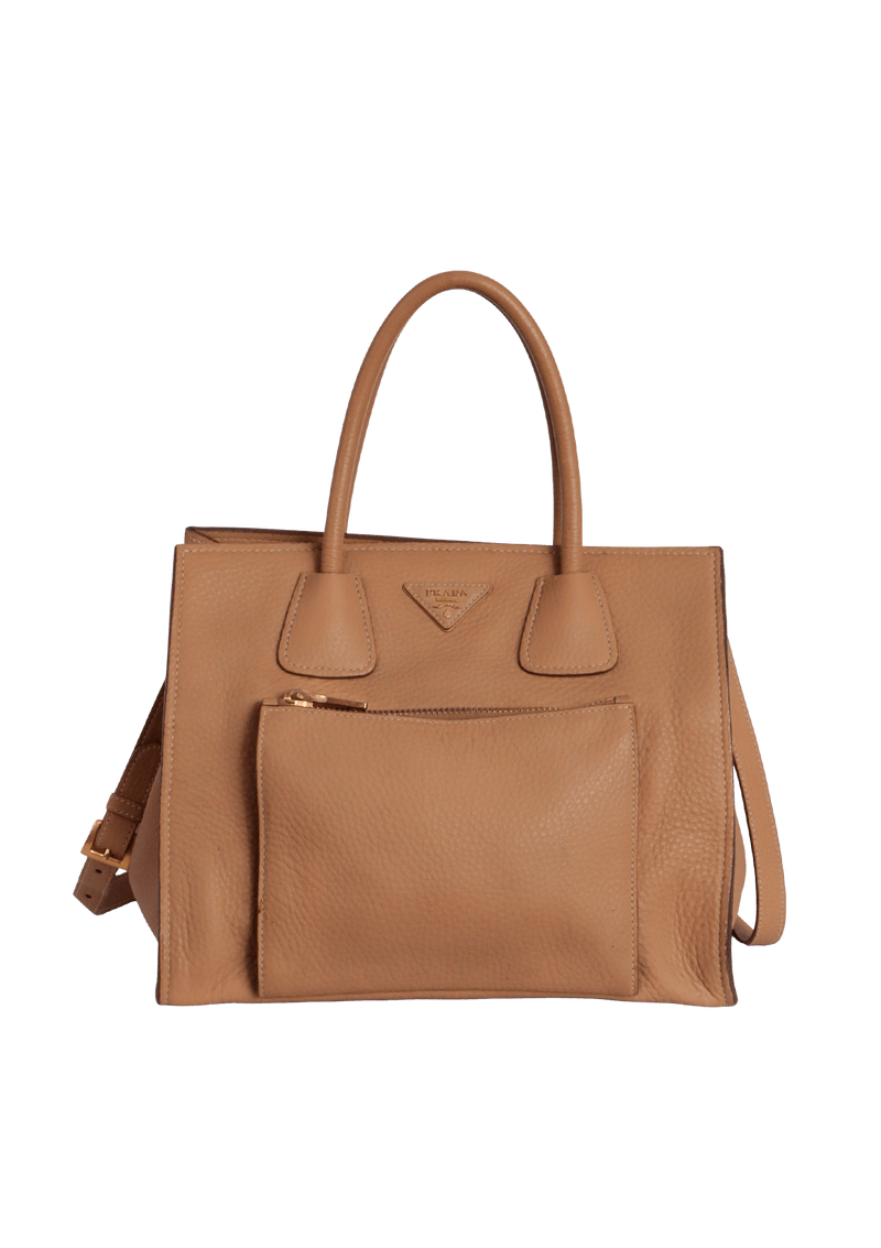 VITELLO DAINO FRONT POCKET WING TOTE