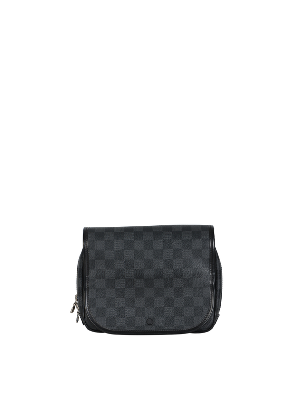 DAMIER GRAPHITE HANGING TOILETRY KIT POUCH