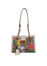 GG SUPREME SMALL PADLOCK FLORA BAG