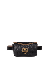 QUILTED CHAIN BELT BAG