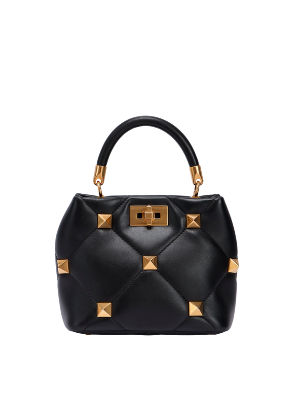 ROMAN STUD TOP HANDLE BAG