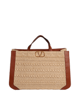 RAFFIA VLOGO TOTE