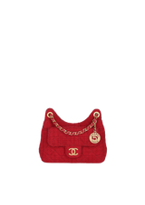SMALL TWEED HOBO BAG