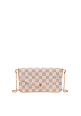 DAMIER AZUR POCHETTE FÉLICIE
