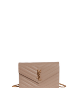 CASSANDRE ENVELOPE MATELASSÉ CHAIN WALLET