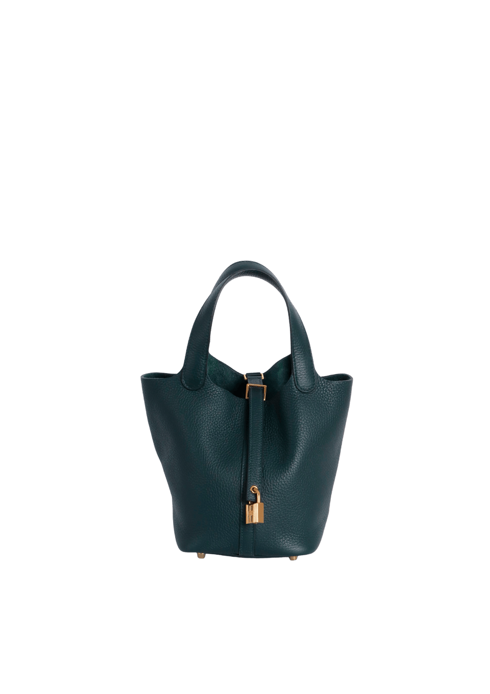 BOLSA HERMÈS CLEMENCE PICOTIN LOCK 18 VERDE ORIGINAL – Gringa